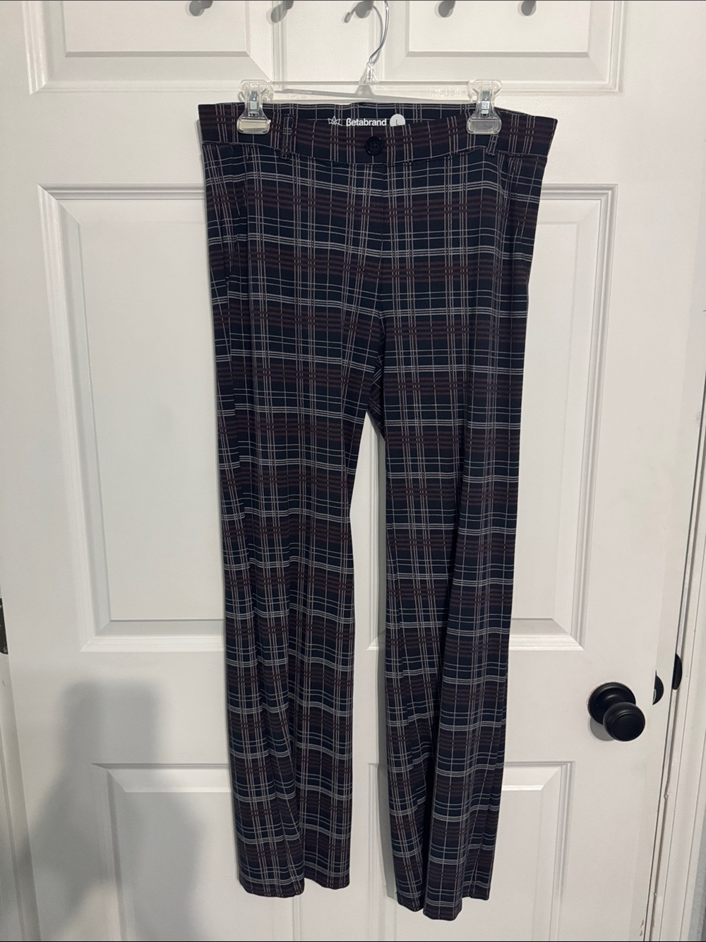 Betabrand women’s Plaid Dress Pants